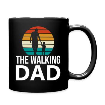 Family Walking dad 04 - Full Colour Mug - black - Right