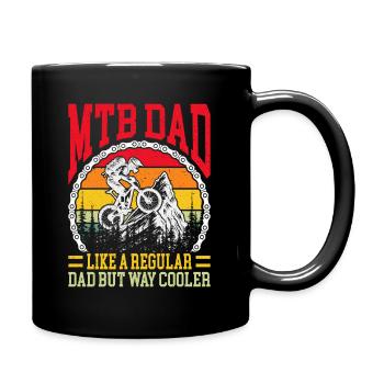 MTB Dad – Bike & Mountain Bike - Full Colour Mug - black - Right
