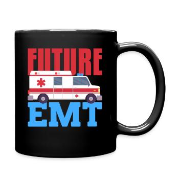 Future EMT Design for an Emergency Medical - Full Colour Mug - black - Right