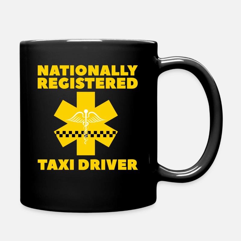 nationally registered taxi driver Design for a - Tasse einfarbig - Schwarz