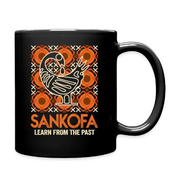 Sankofa Symbol Adinkra Ghana Black - Full Colour Mug - black - Right