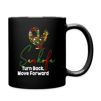 Sankofa Symbol Adinkra Ghana Black - Full Colour Mug - black - Right