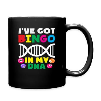 Les joueurs de bingo dans mon ADN - Mug uni - noir - Droite