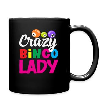 Crazy Bingo Lady Bingo Joueurs de bingo - Mug uni - noir - Droite