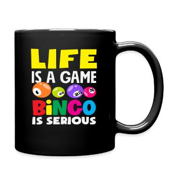 La vie du joueur de bingo est un jeu - Mug uni - noir - Droite