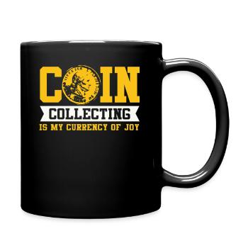 Old Coins New Adventures Numismatics - Full Colour Mug - black - Right