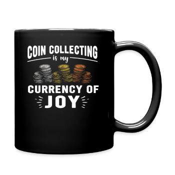 Numismatics Coin Collector Art - Full Colour Mug - black - Right