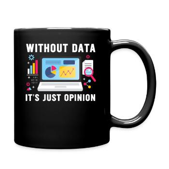 Conception amusante pour les passionnés de données - Mug uni - noir - Droite