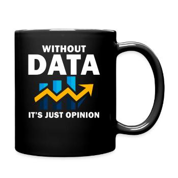 Conception amusante pour les passionnés de données - Mug uni - noir - Droite