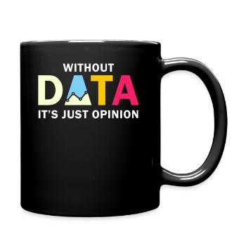 Conception amusante pour les passionnés de données - Mug uni - noir - Droite