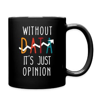 Conception amusante pour les passionnés de données - Mug uni - noir - Droite