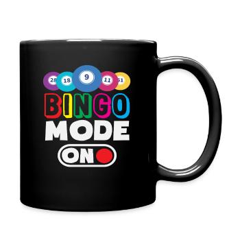 Mode bingo activé pour les joueurs de bingo - Mug uni - noir - Droite