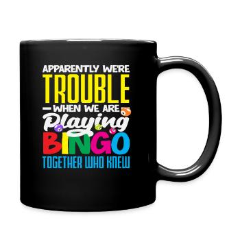 Bingo Spieler Spaß Wenn Wir Bingo Spielen - Tasse einfarbig - Schwarz - Rechts