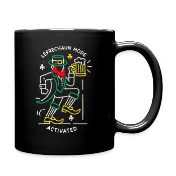 Leprechaun Modus Aktiviert St. Patrick's Day Feier - Tasse einfarbig - Schwarz - Rechts