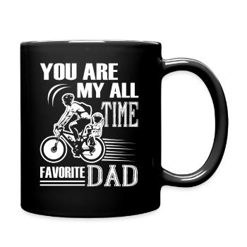 Father's Day My All Time Favorite Dad - Full Colour Mug - black - Right