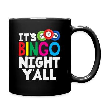Joueur de bingo C’est la nuit du bingo - Mug uni - noir - Droite
