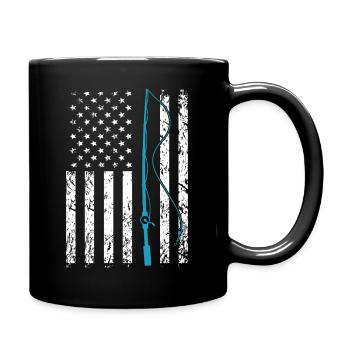 Fishing - Full Colour Mug - black - Right