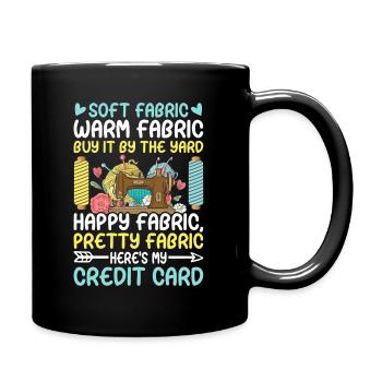 Drôle de couture et de courtepointe T-Shirt Quilter - Mug uni - noir - Droite