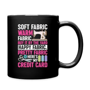 Drôle de couture et de courtepointe T-Shirt Quilter - Mug uni - noir - Droite