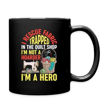 Drôle de couture et de courtepointe T-Shirt Quilter - Mug uni - noir - Droite