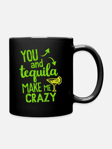 Tequila Party Spruch Zitat - Tasse einfarbig - Schwarz