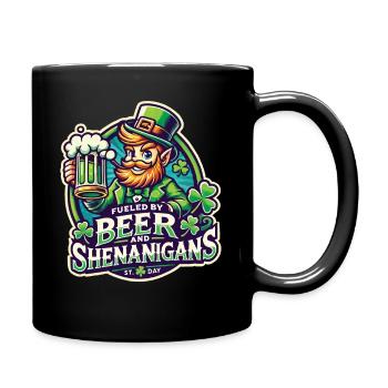 Bière et manigances de la Saint-Patrick - Mug uni - noir - Droite