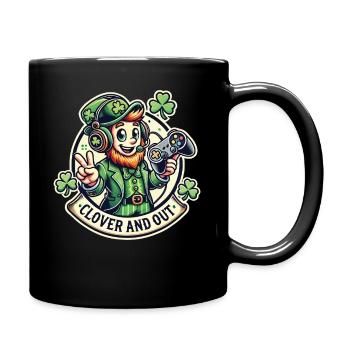Clover And Out St. Patrick's Day Gaming Fun - Full Colour Mug - black - Right
