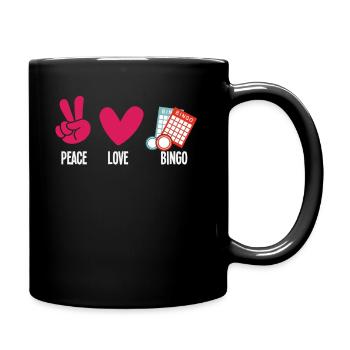 Bingo Player Peace Love Bingo - Full Colour Mug - black - Right