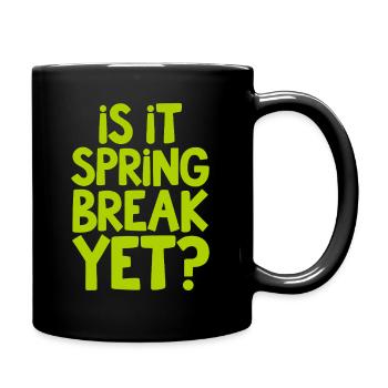 Compte à rebours des vacances de printemps disant citation - Mug uni - noir - Droite