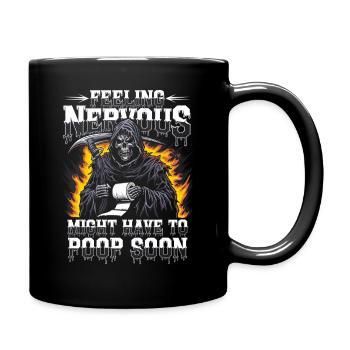 Reizdarm-Syndrom Reaper IBS Gothic--Humor - Tasse einfarbig - Schwarz - Rechts