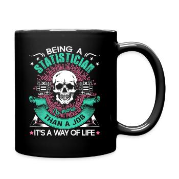 Statistician Being A Statistician - Full Colour Mug - black - Right