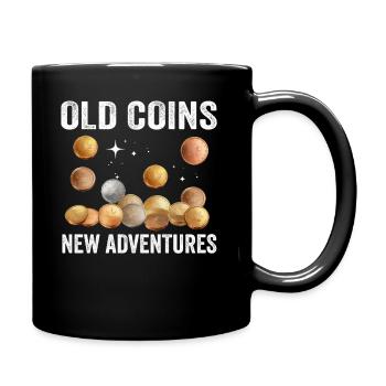 Numismatics Coin Roman Collection - Full Colour Mug - black - Right