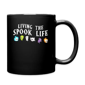 Vivre la vie fantôme Spook Life Appât - Mug uni - noir - Droite