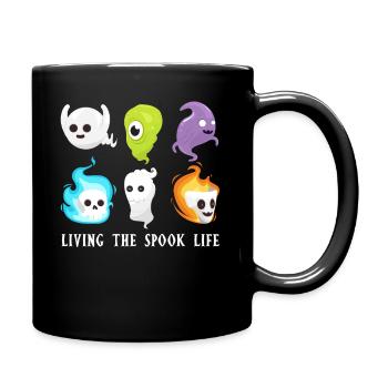 Living The Spook Life Ghost Bait - Full Colour Mug - black - Right