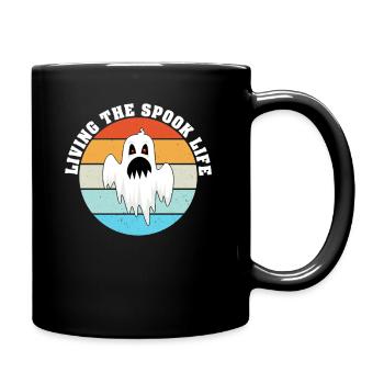Living The Spook Life Ghost Bait - Full Colour Mug - black - Right
