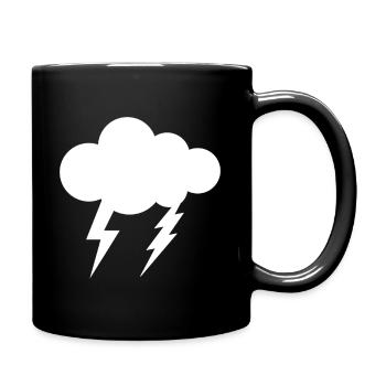 Biker Geschenk, Mann, Frau, Wolke T-Shirt - Tasse einfarbig - Schwarz - Rechts
