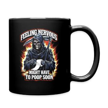 Reizdarm-Syndrom Reaper IBS Gothic--Humor - Tasse einfarbig - Schwarz - Rechts