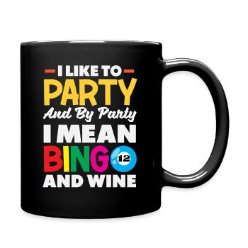 Bingo Et Fête Du Vin Fun Design - Mug uni - noir - Droite