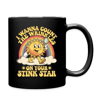 Je veux compter les rides sur ta star puante anale - Mug uni - noir - Droite