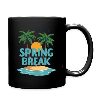 Vacances de printemps Palm Trees Beach - Mug uni - noir - Droite
