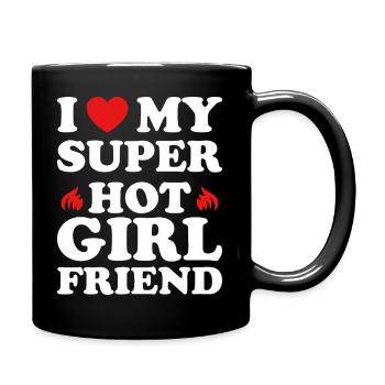 petite amie1 Plan de travail 1 - Mug uni - noir - Droite