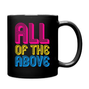tout ce qui précède Design pour une personne pansexuelle - Mug uni - noir - Droite