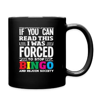Bingo Lovers Funny Company Retour - Mug uni - noir - Droite
