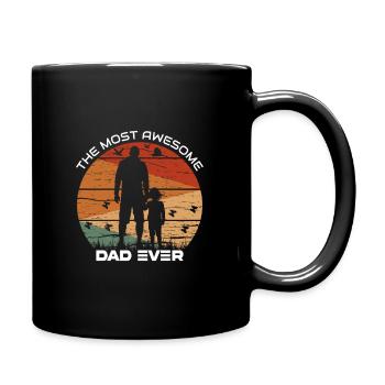 The Most Awesome Dad - Full Colour Mug - black - Right
