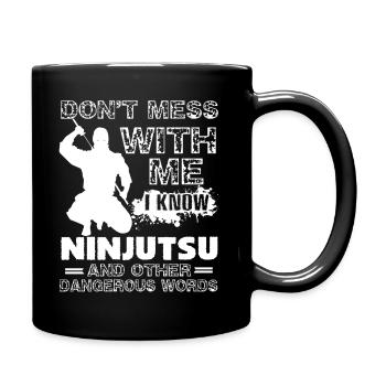 Ninjutsu I Know Ninjutsu - Full Colour Mug - black - Right