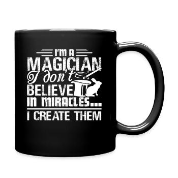 Magician I create Miracles - Full Colour Mug - black - Right