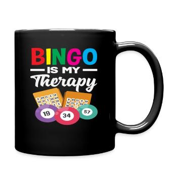 Le bingo est ma thérapie pour les soirées jeux - Mug uni - noir - Droite