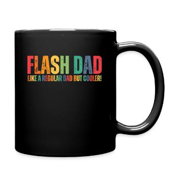 Bouldering Flash Papa Boulderer - Tasse einfarbig - Schwarz - Rechts