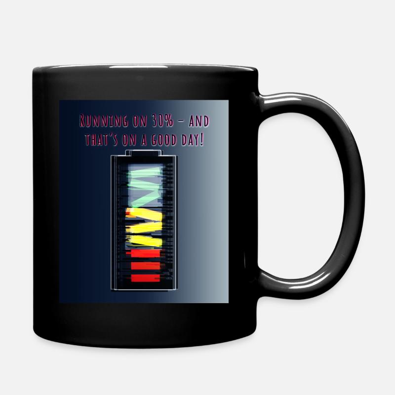 MG Battery Not loading - Full Colour Mug - black