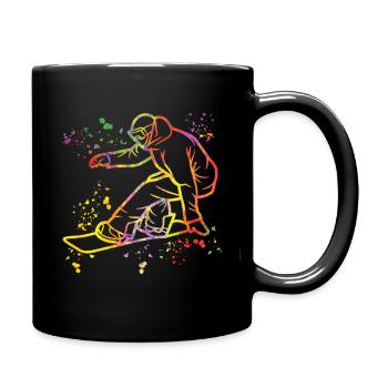 Snowboarder Snowboarding Snowboard - Full Colour Mug - black - Right